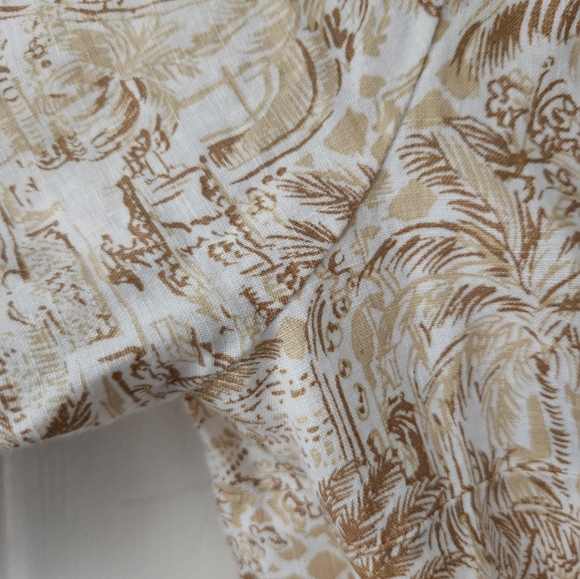 Lilly Pulitzer Abralynn Linen Shirtdress SAND BAR PALM BEACH PARADISE - Picture 7 of 10